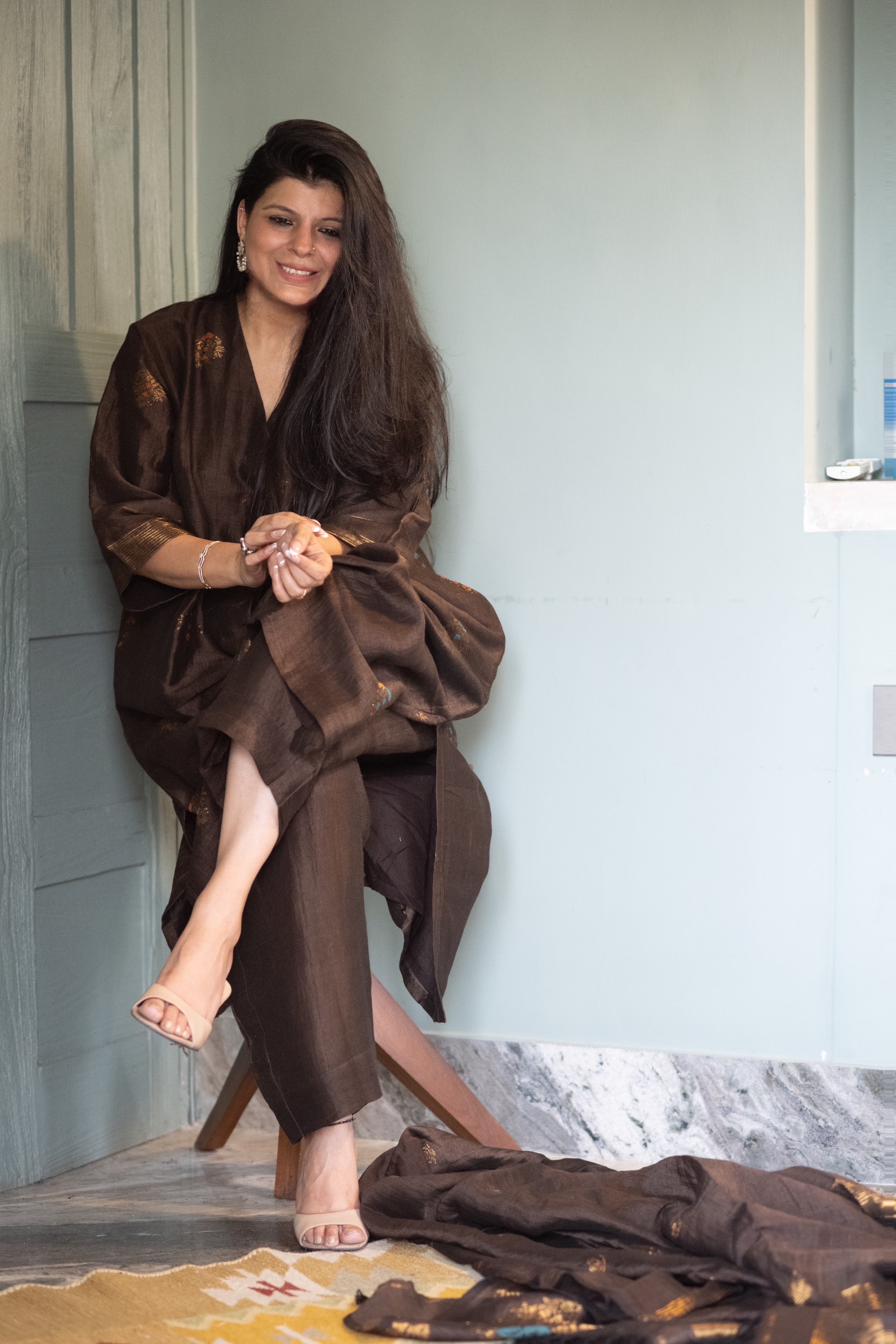 Pure Linen Zari Jamdanis