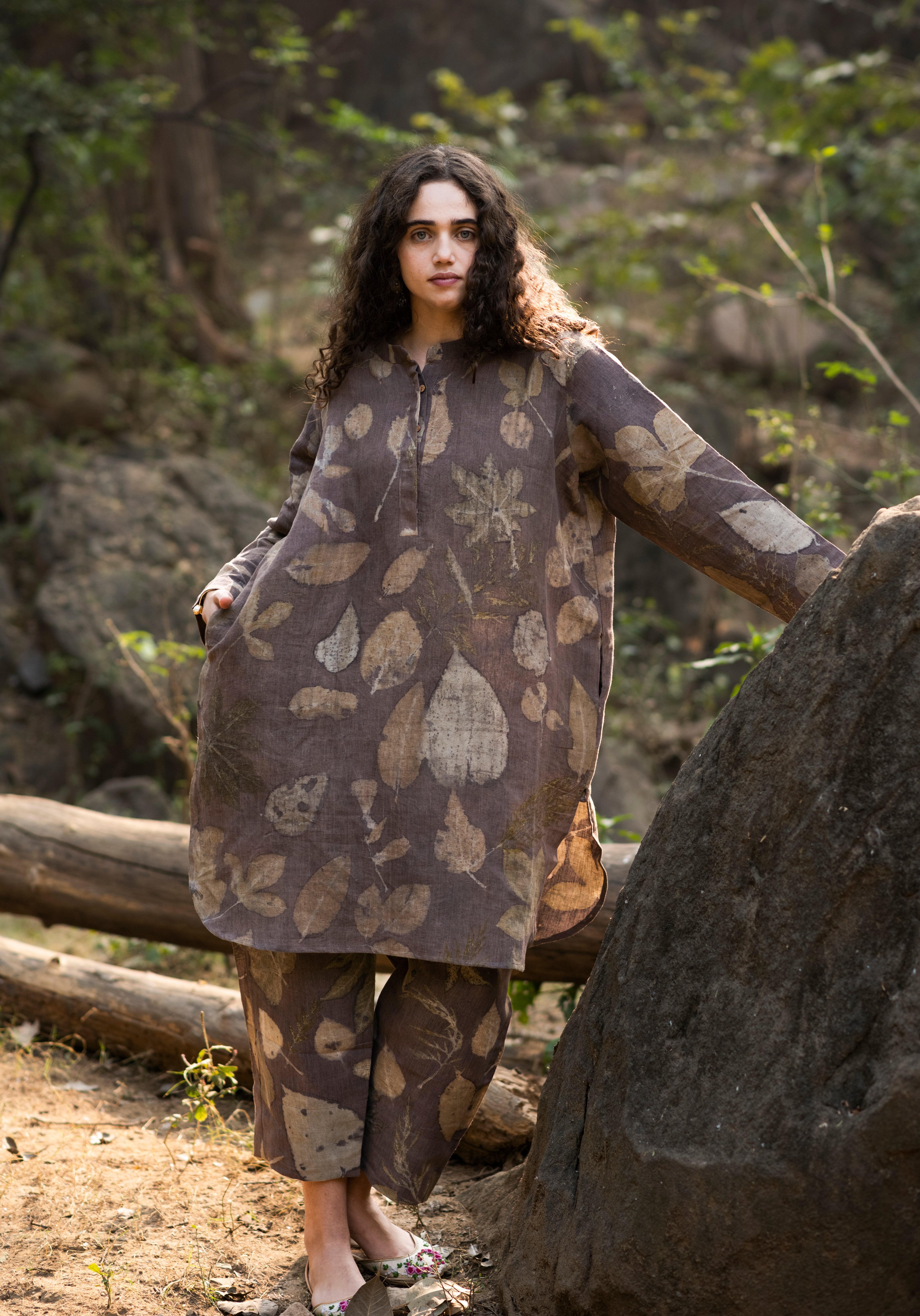 Pure Plant Based Linen With Real Botanical Art