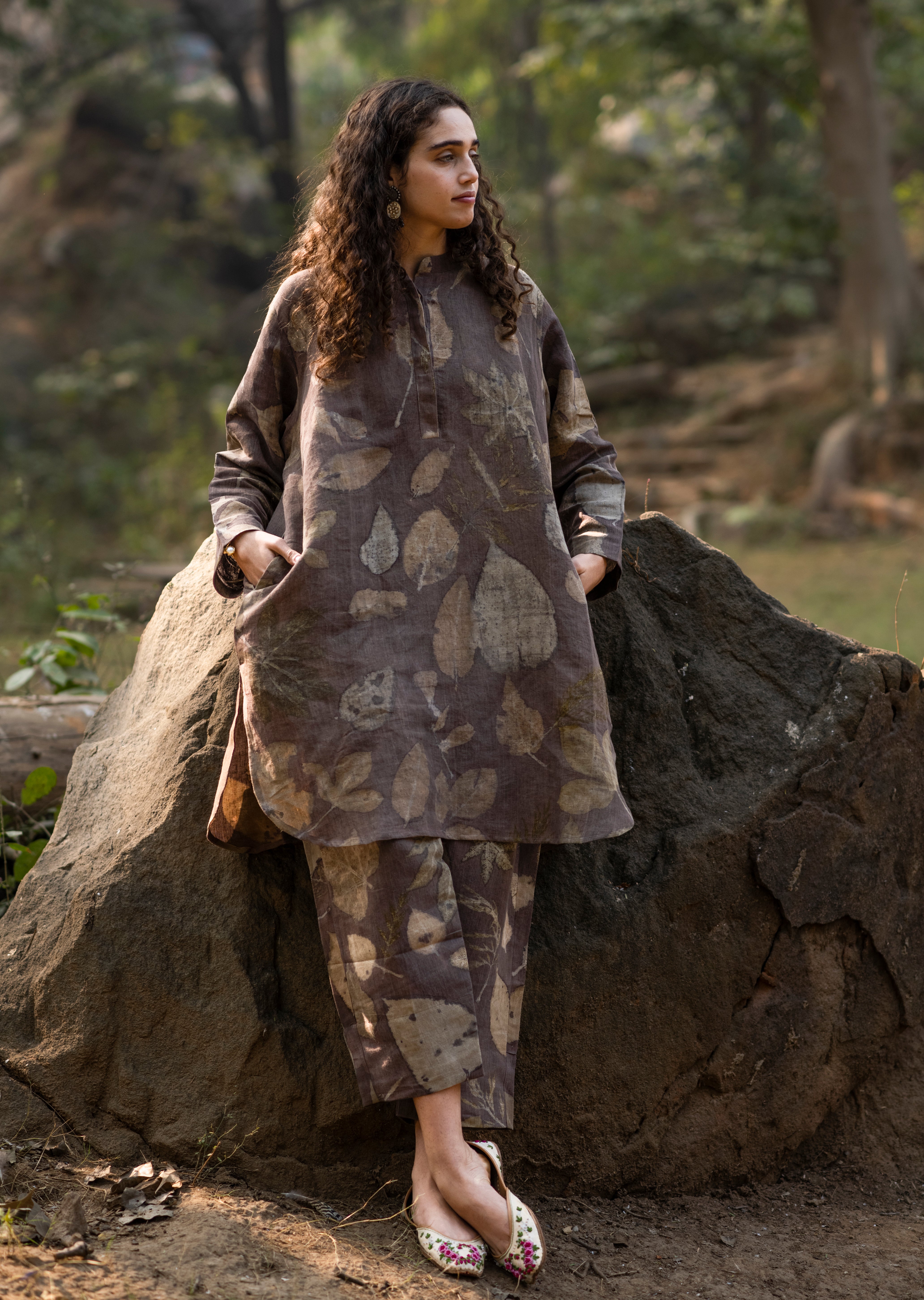 Pure Plant Based Linen With Real Botanical Art