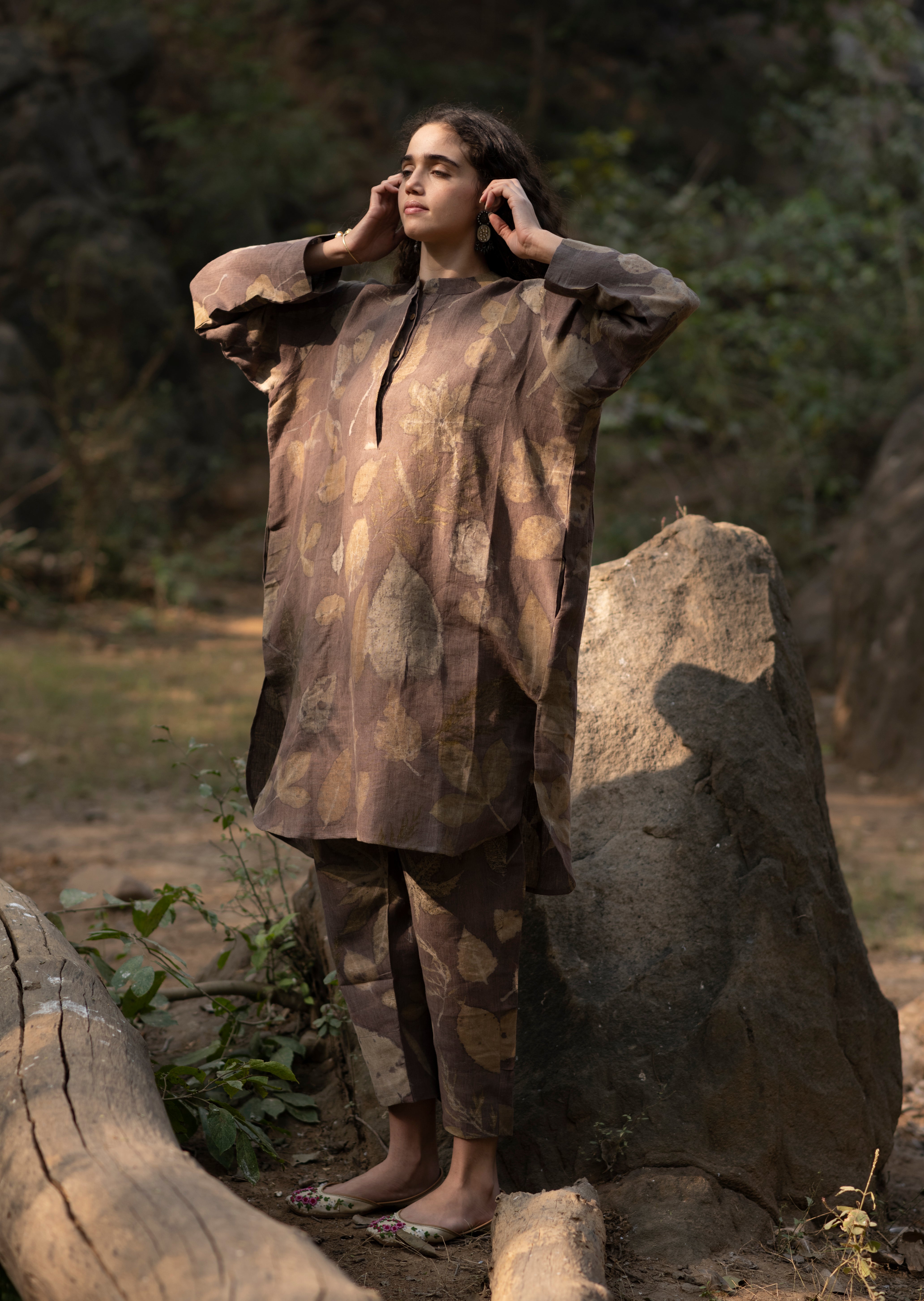 Pure Plant Based Linen With Real Botanical Art