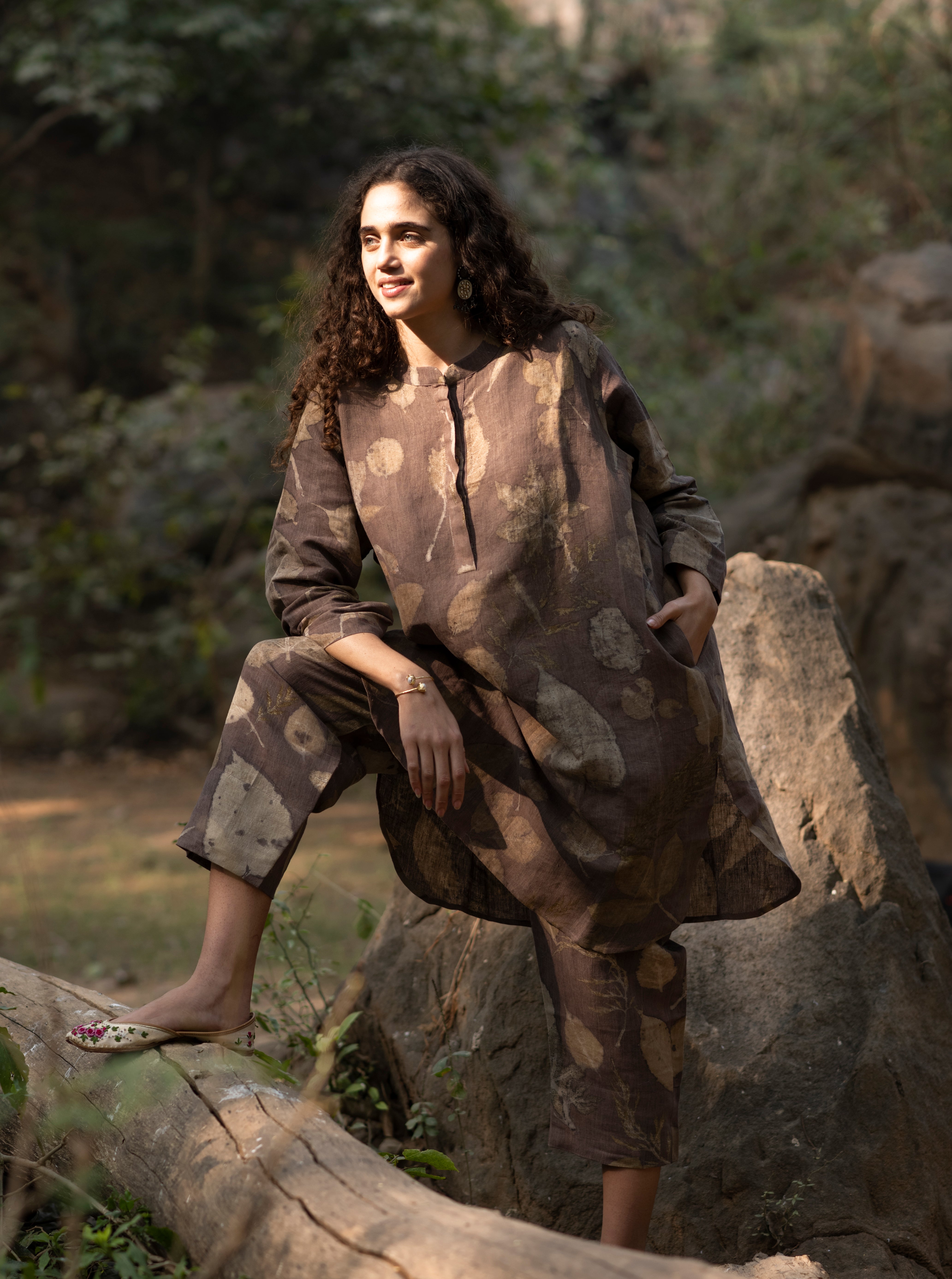 Pure Plant Based Linen With Real Botanical Art