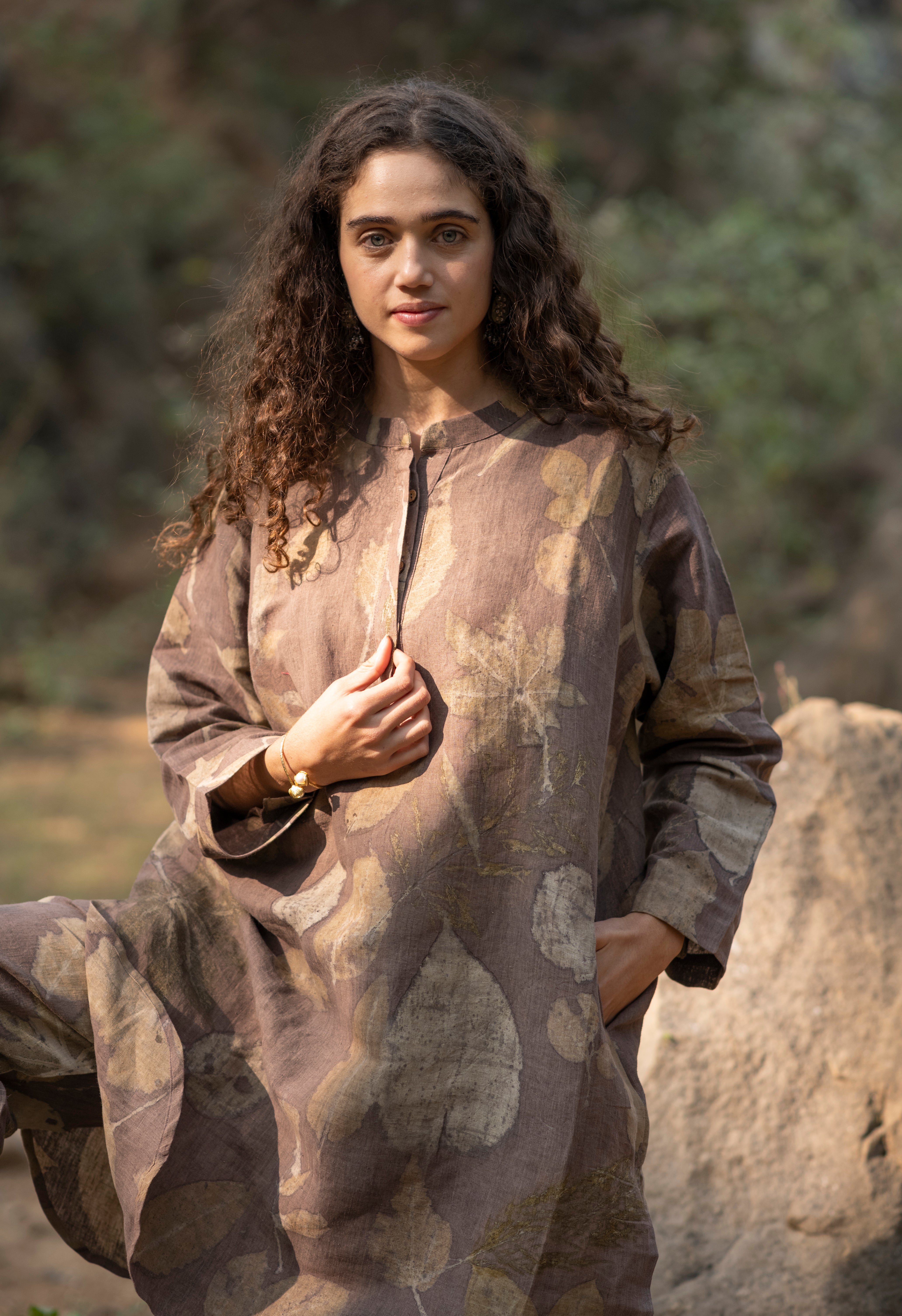 Pure Plant Based Linen With Real Botanical Art