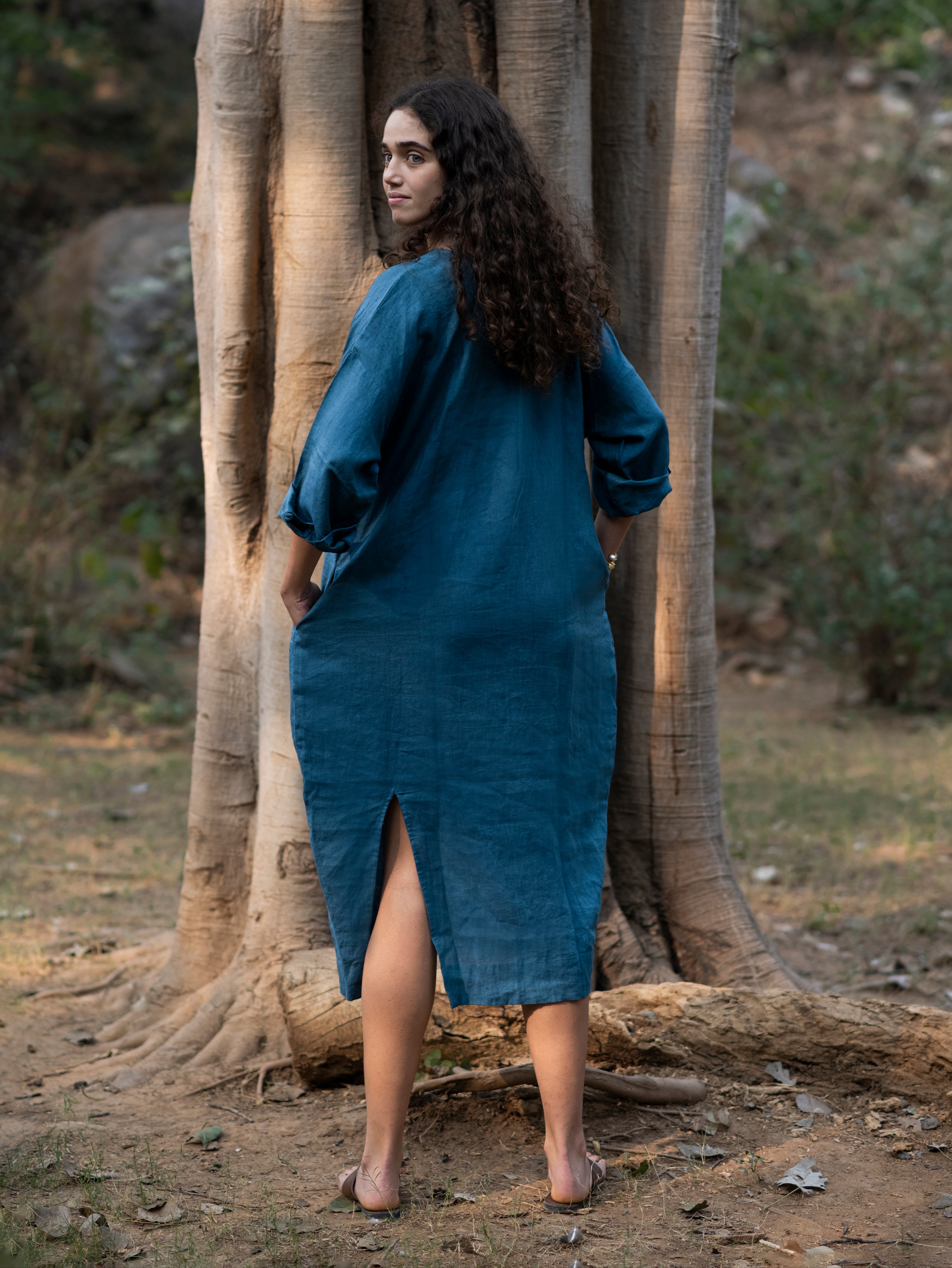 Pure Linen Dress Fabric