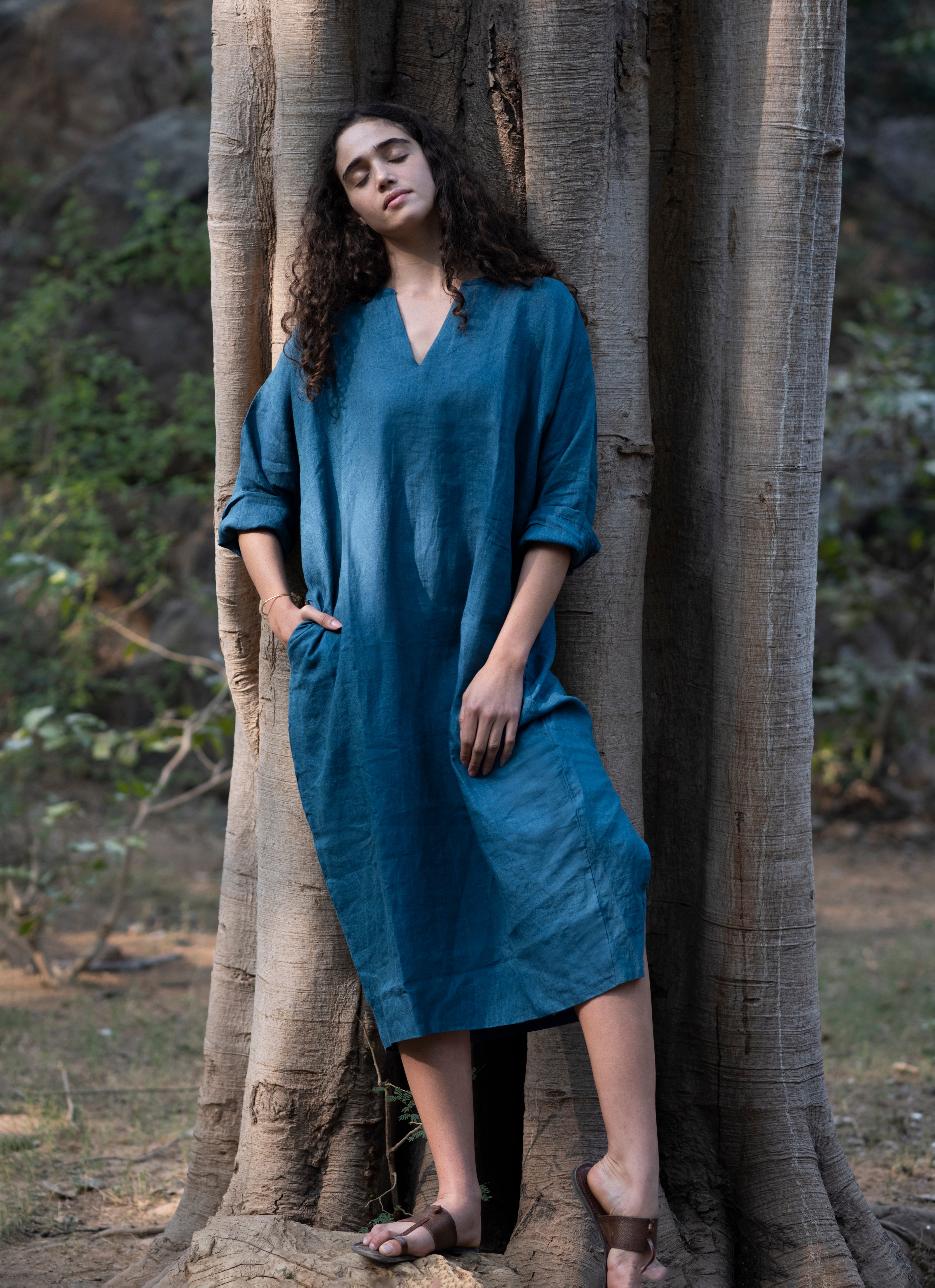 Pure Linen Dress Fabric