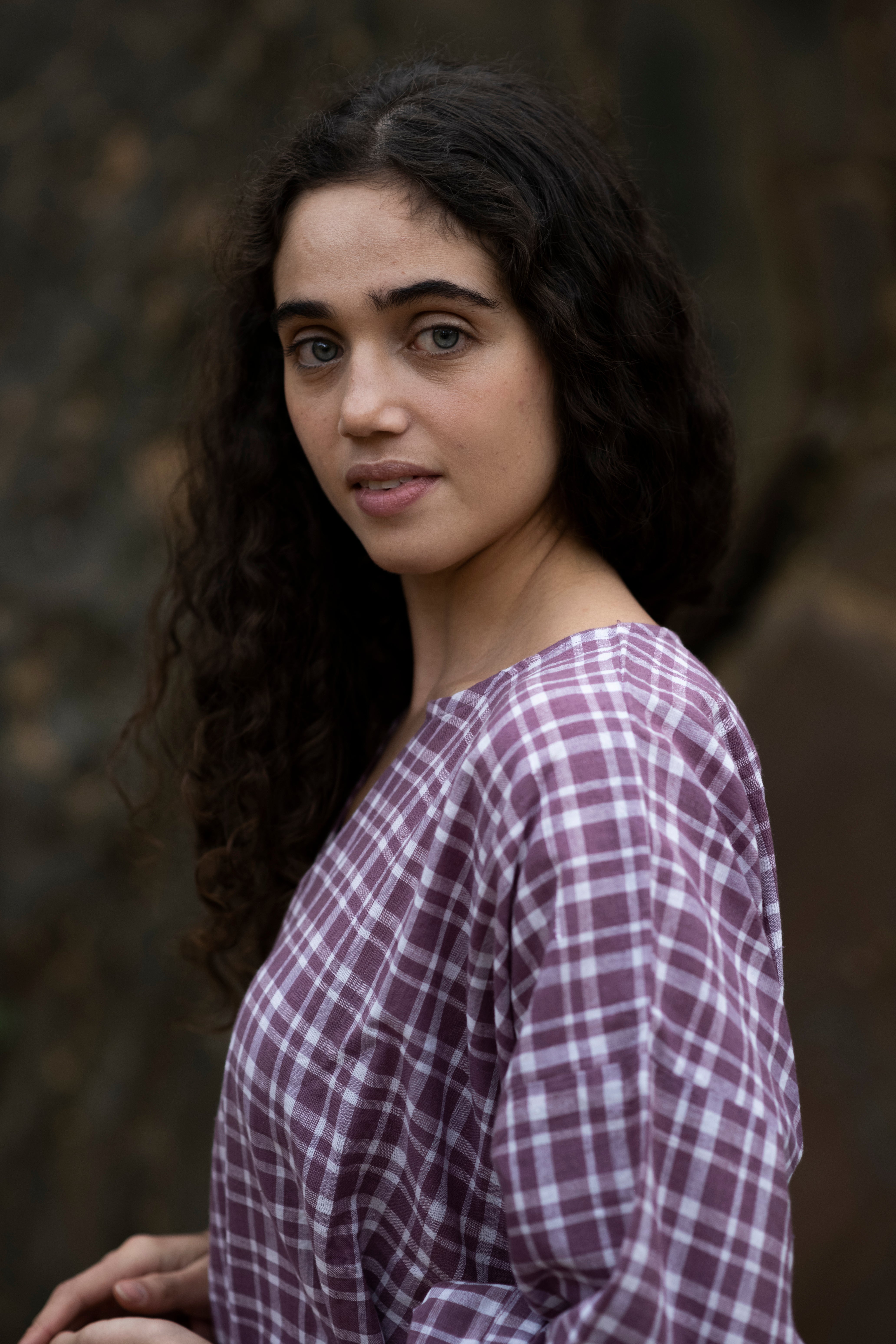 Pure Organic Cotton Checkered Dress