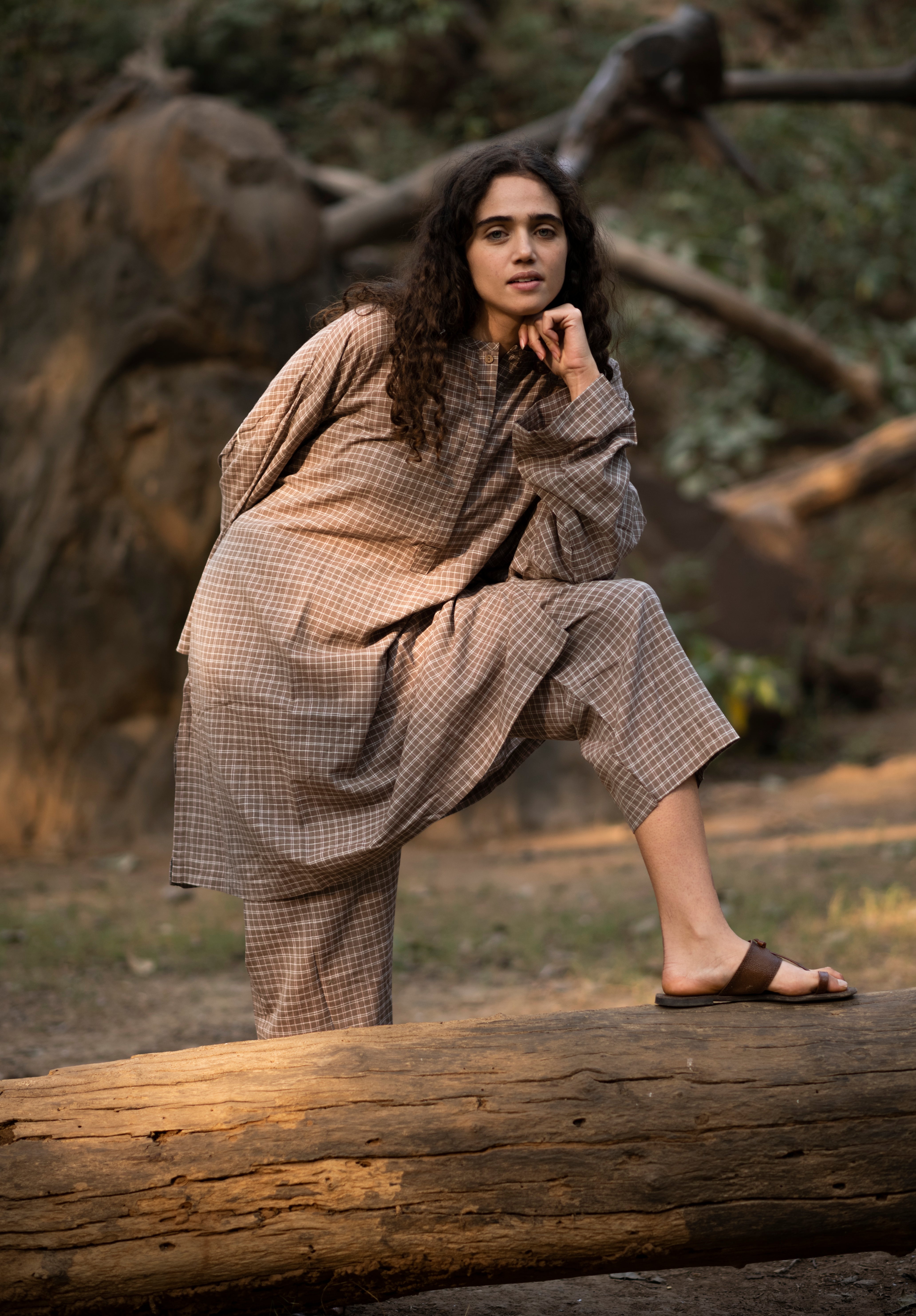 Organic Cotton Checkered Co-ord