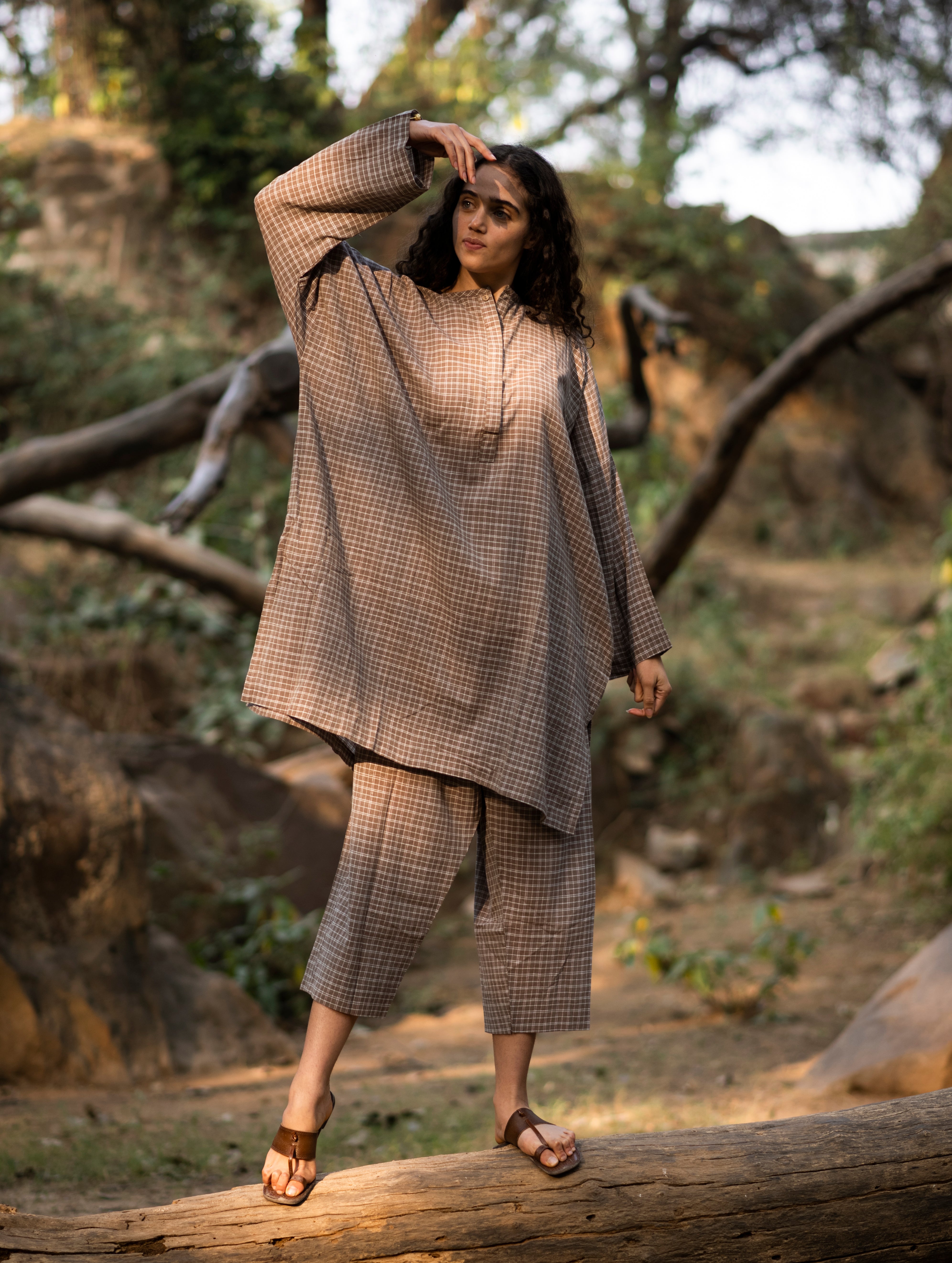 Organic Cotton Checkered Co-ord