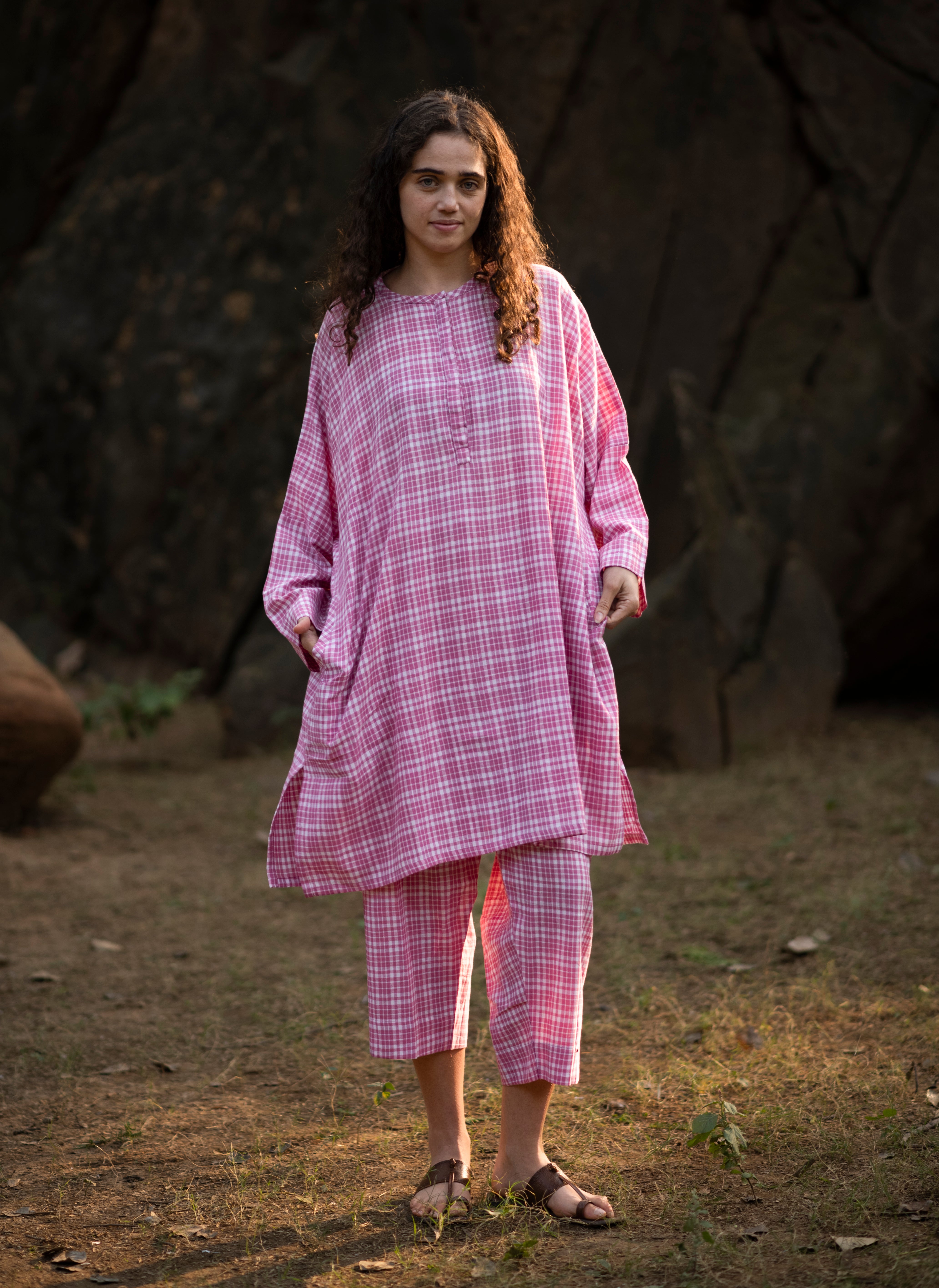 Organic Cotton Checkered Co-ord