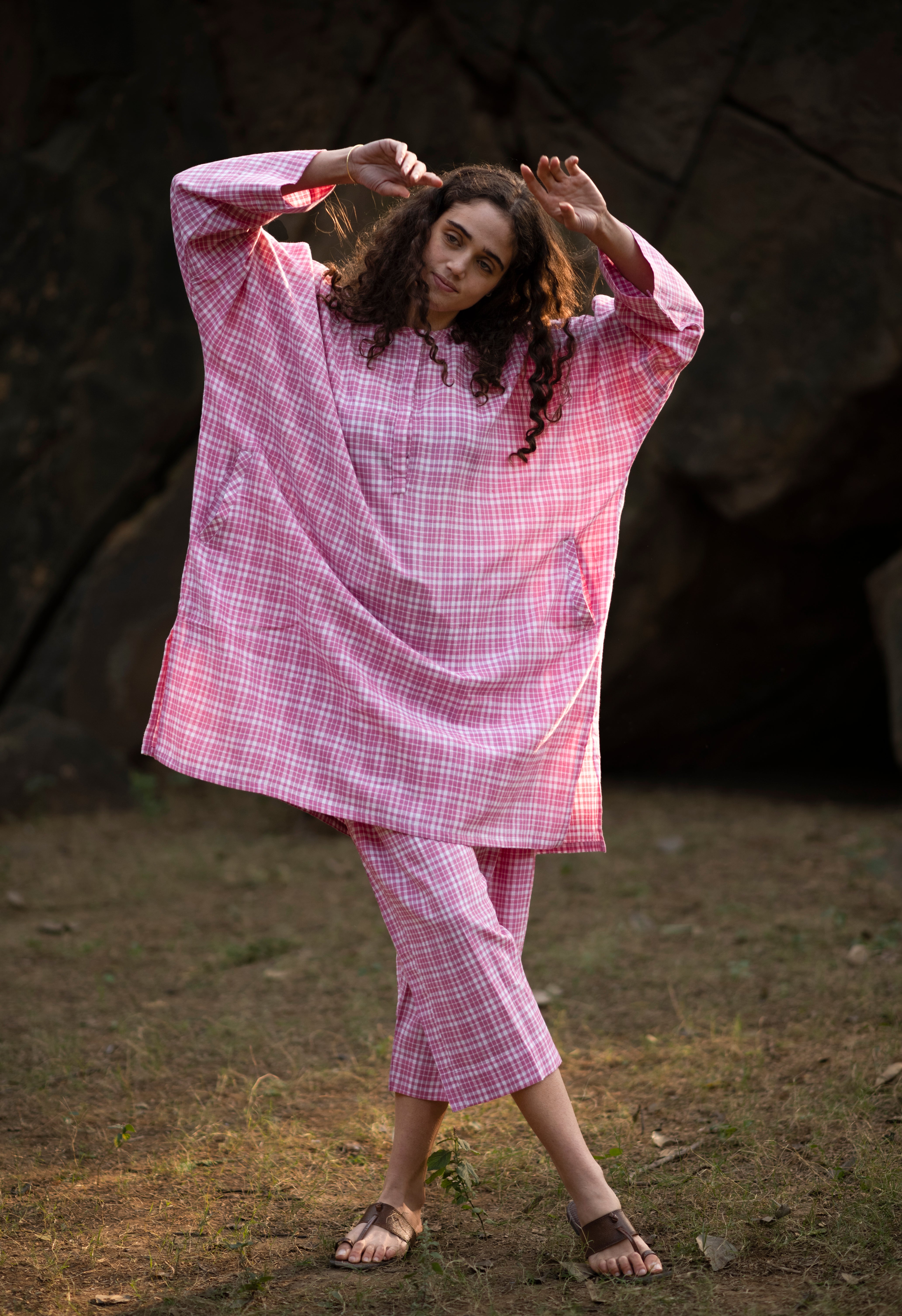 Organic Cotton Checkered Co-ord