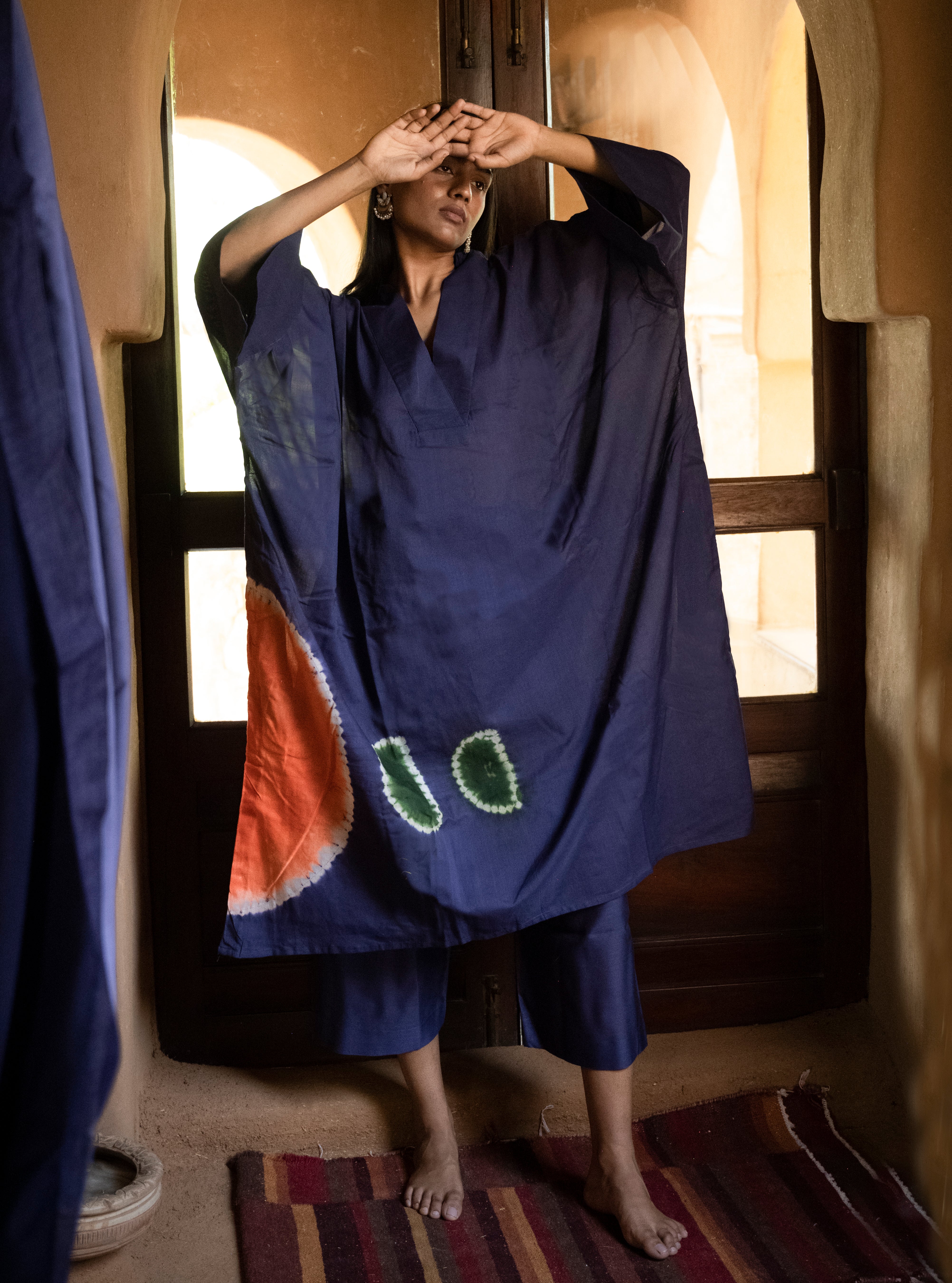 Pure Chanderi Shibori