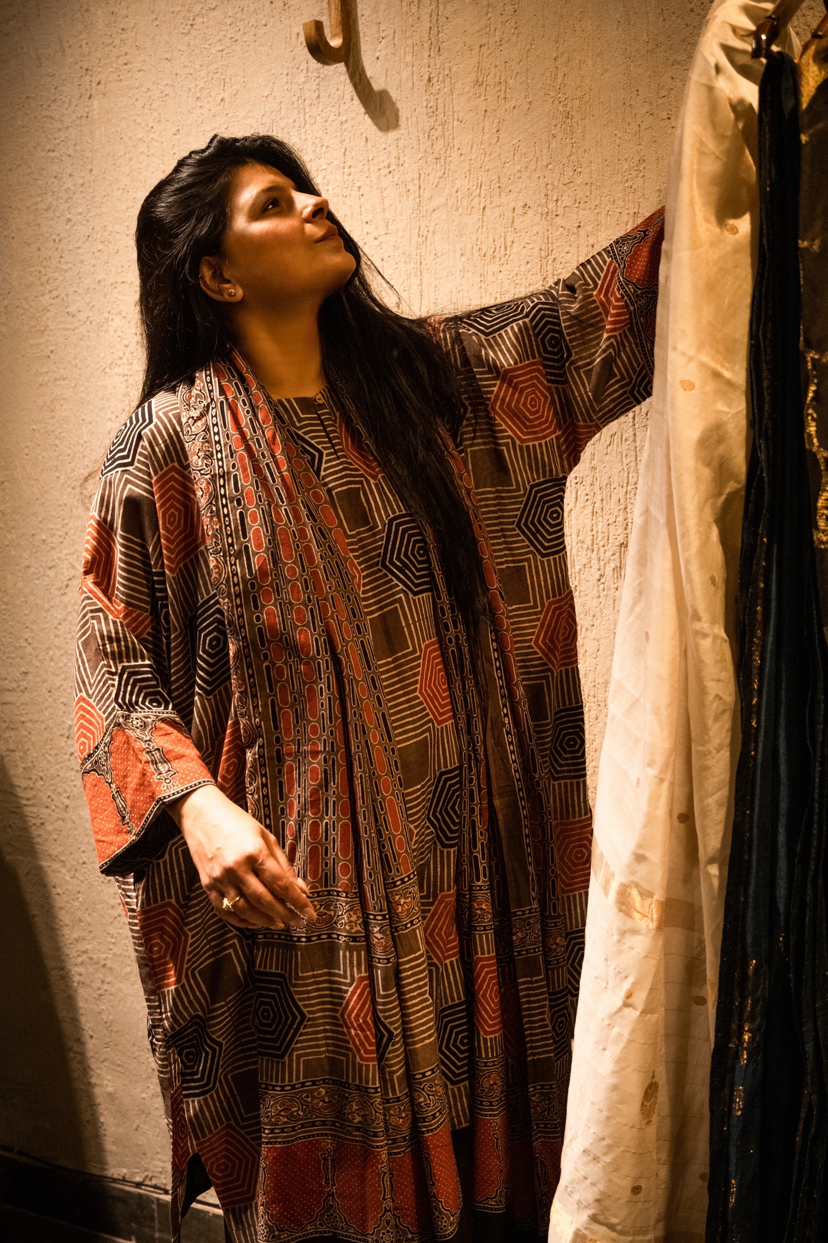 Mulmul Ajrakh - Dark Brown