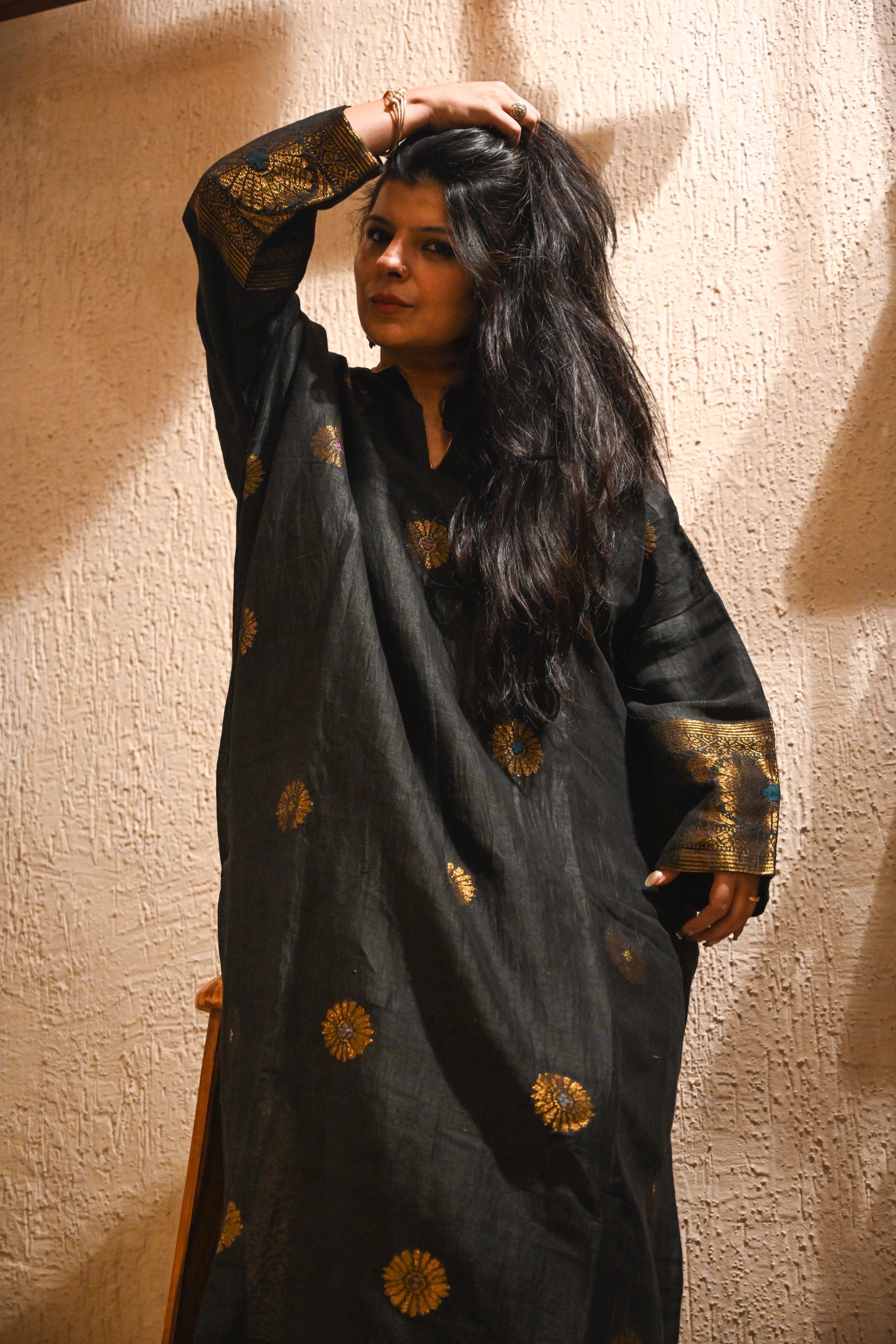 Pure Handloom Silk Jamdani Chogas