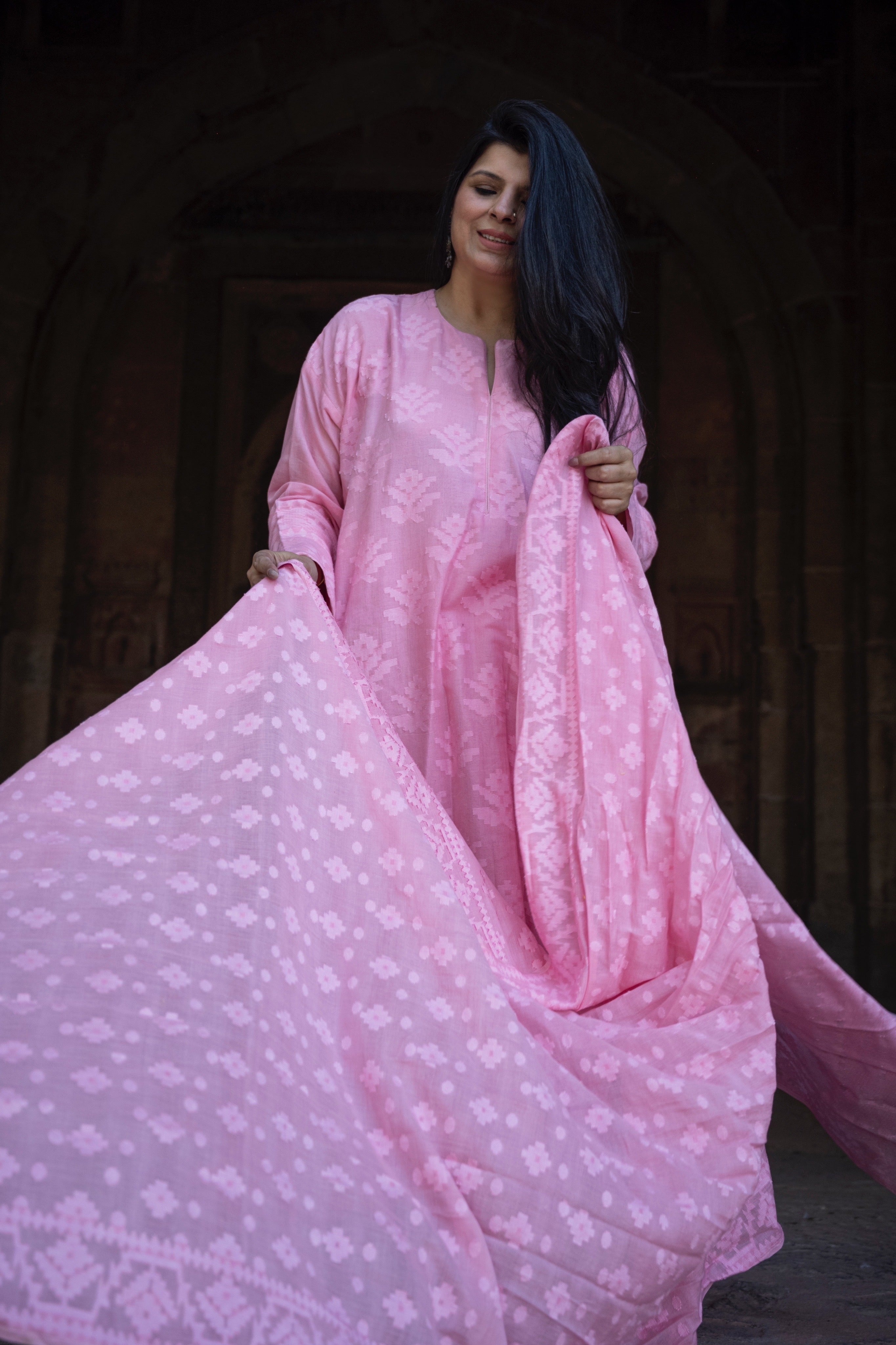 Dhakai Jamdanis Fabric