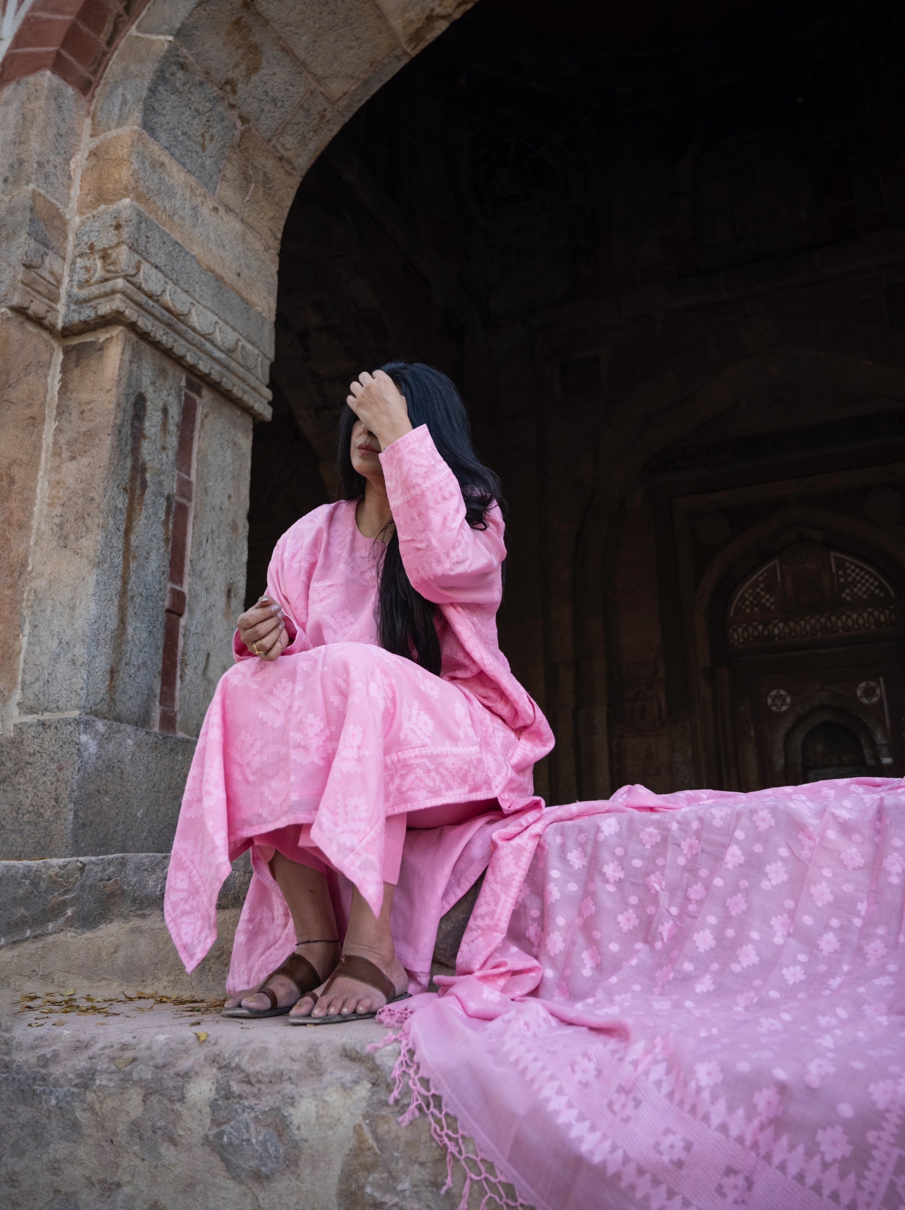 Dhakai Jamdanis Fabric