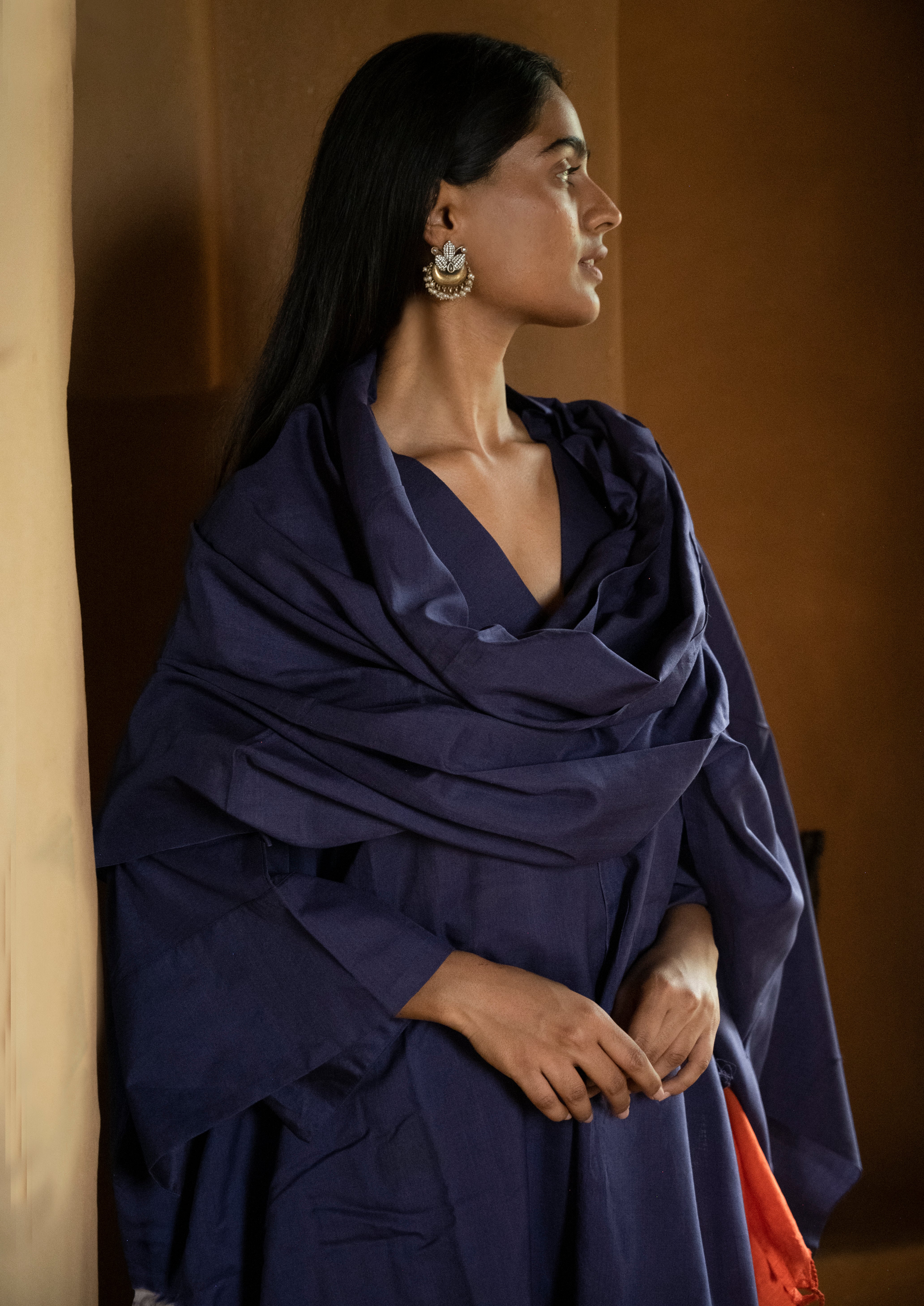 Pure Chanderi Shibori