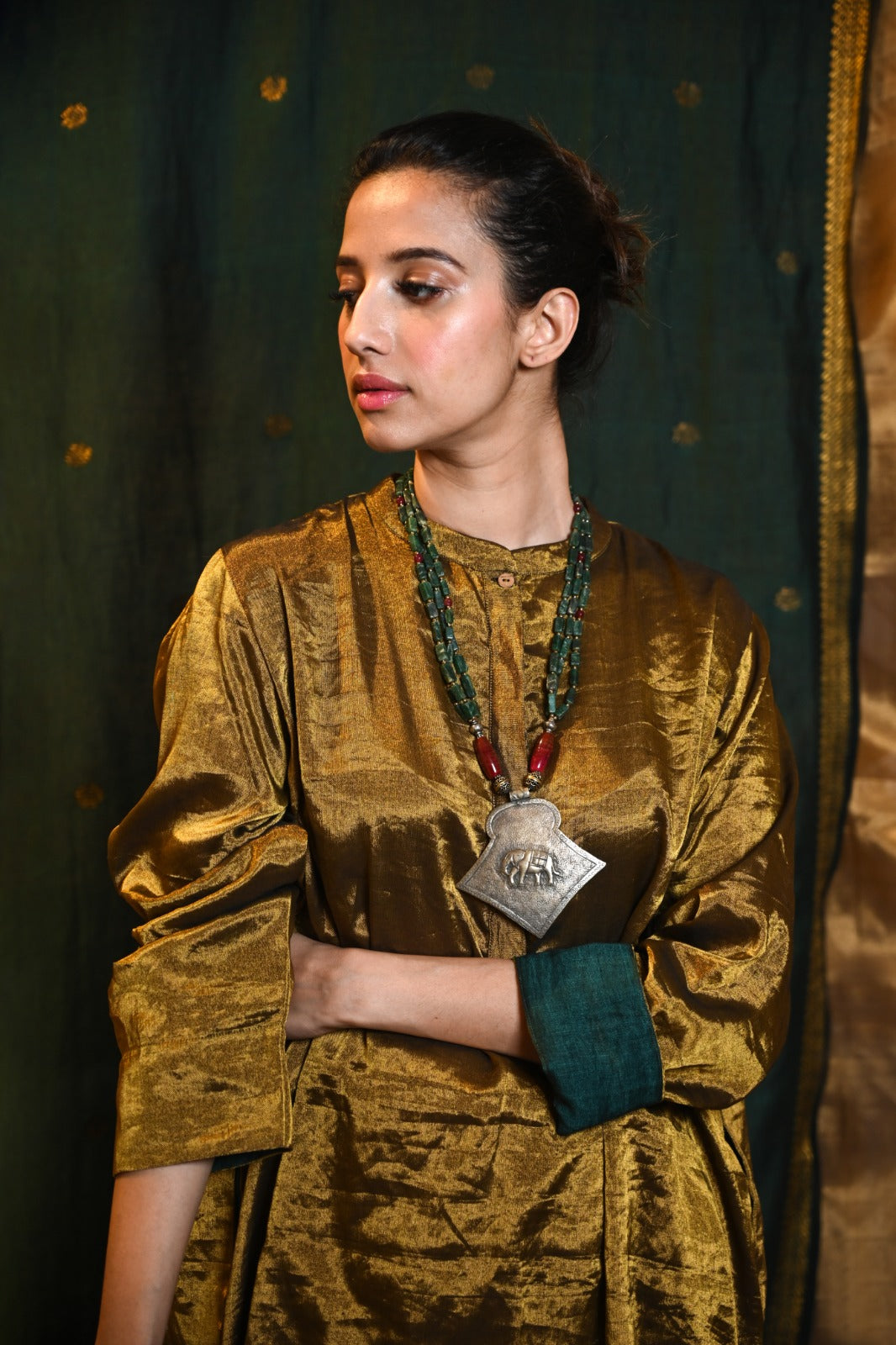 Pure Zari Silk Co-Ord Set