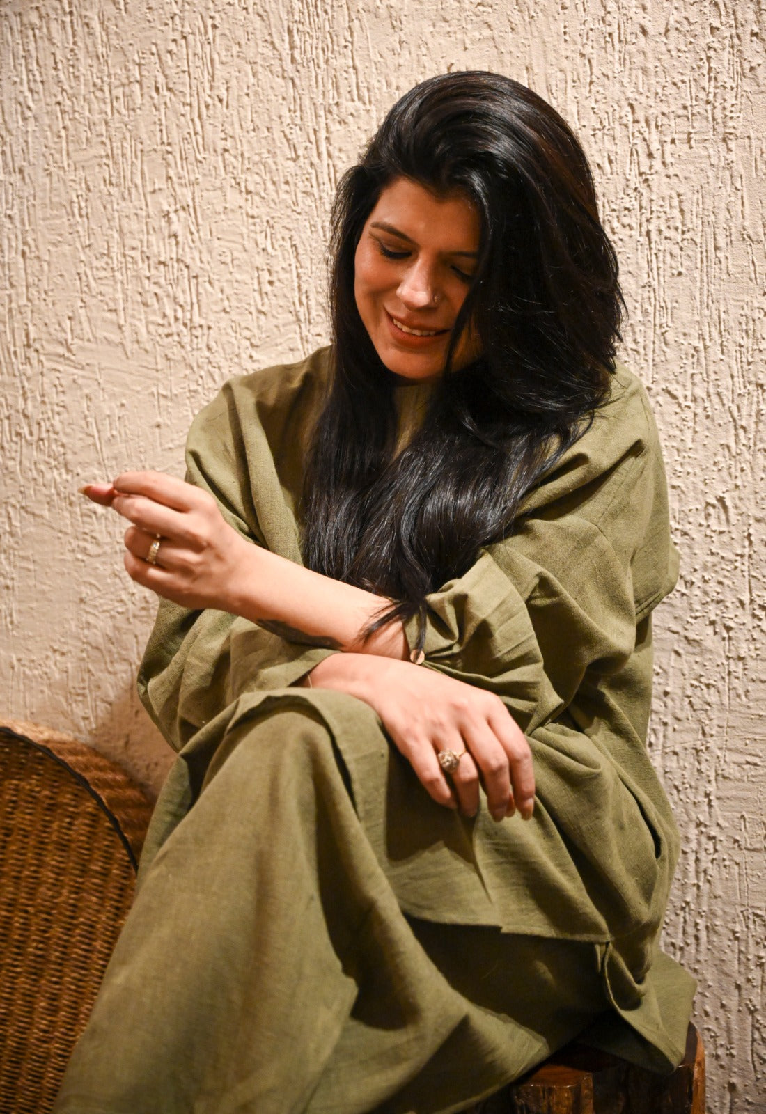 Organic Co-Ords ( Olive Green)